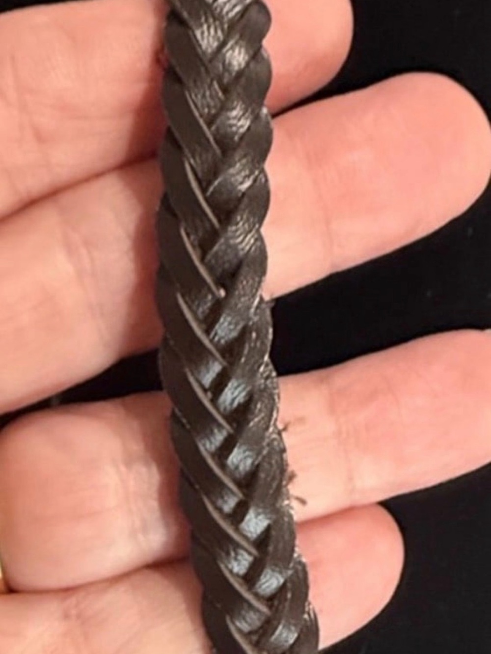 Braided Leather Bracelet - Brown